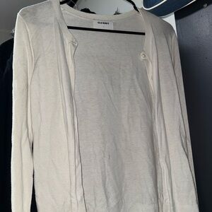 Old Navy Cream Knit Sweater Top
